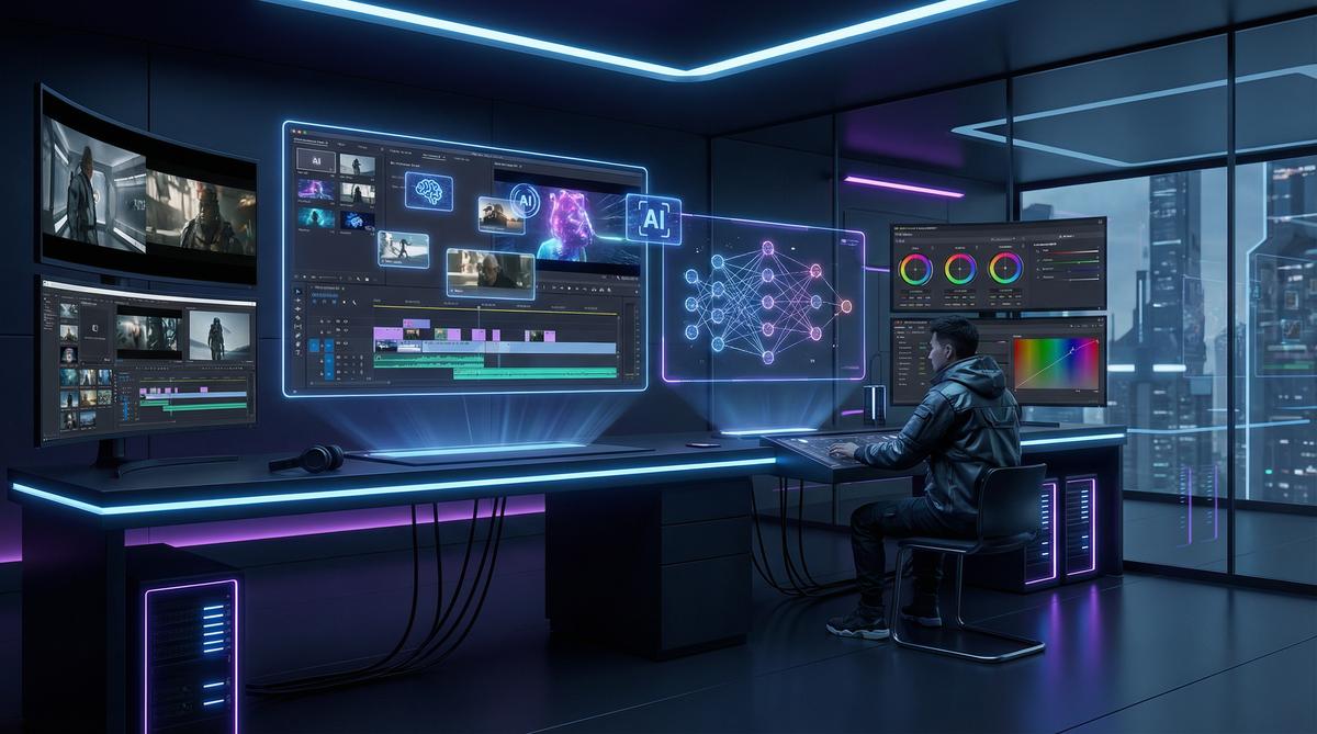 网红主播AI视频创作工作室